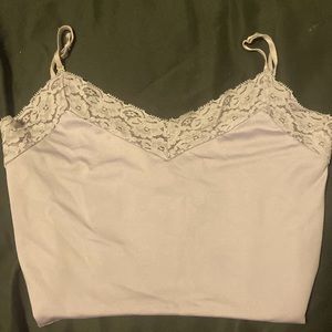 Sexy light purple Lacey tank top